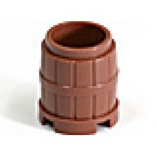 Part 2489 Reddish Brown Container, Barrel 2 x 2 x 2 